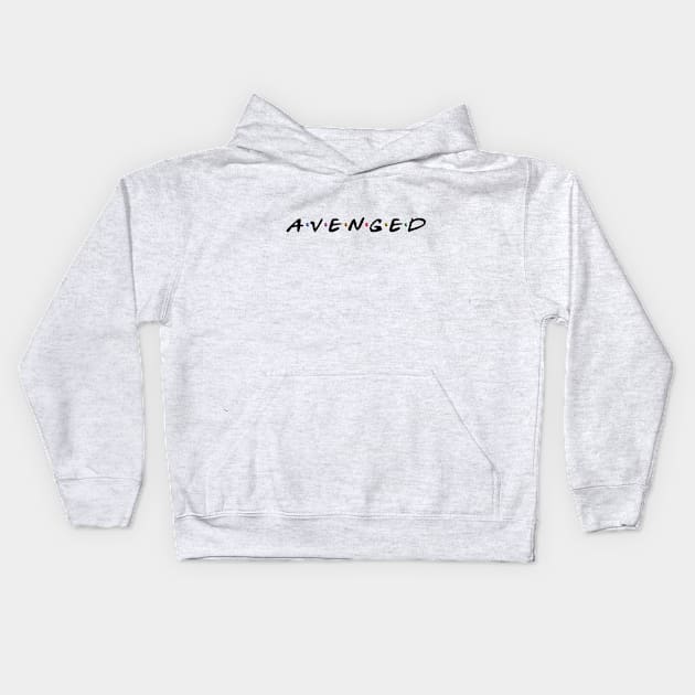 Avenged w/ Black Text Kids Hoodie by swgpodcast